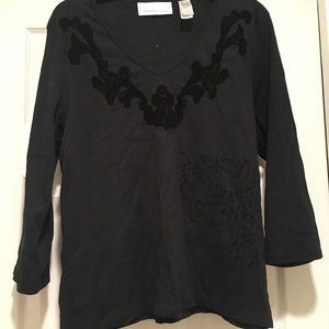 Black top with leopard face